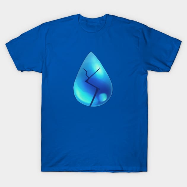 Lapis Lazuli Realistic Broken Gem T-Shirt by Techagau